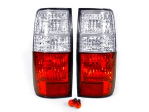 Crystal Red/Clear Tail Lights For 95-97 Lexus LX450 / 91-97 Toyota Land Cruiser - Picture 1 of 5
