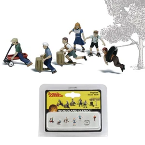 NEW Woodland Scenics Accents A2198 Figures - Playtime - Pkg (7) N Scale - Picture 1 of 1