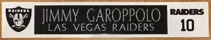 JIMMY GAROPPOLO LAS VEGAS RAIDERS FULL COLOR LOGO WITH ENGRAVED NAME PLATE - Picture 1 of 1