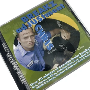 Jus Chris Breakz Adjustment CD Over 70 Minutes of Funky Breakz DJ X Sharaz Fixx - Imagen 1 de 5