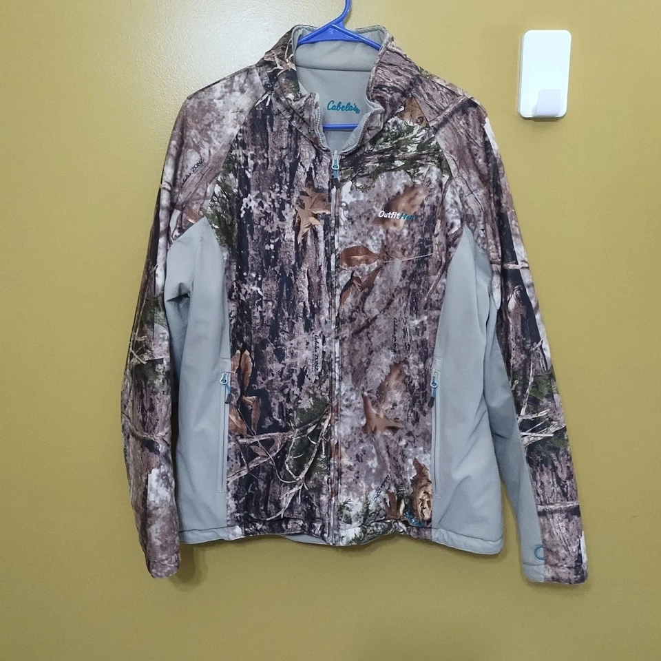 Cabela's Outfit Her Woodland Reversible Camuflaje Parka XL Gorp Caza Foto 1 de 4