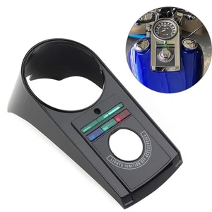 Speedometer Speedo Dash Panel Cover Housing Kit Plastic For Harley Softail Black - Picture 1 of 9