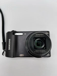 Samsung WB150F Smart Digital Camera WiFi Black 14.2MP 18X Zoom Bat/chrg/mem Card - Picture 1 of 16