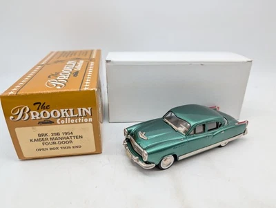 Brooklin 1:43 BRK29B Kaiser Manhattan 4 puertas 1954 verde en embalaje original - Imagen 1 de 4