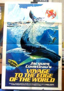 1976 FILMPLAKAT "JACQUES COUSTAU: REISE AN DEN RAND DER WELT " ORIGINAL - Bild 1 von 2