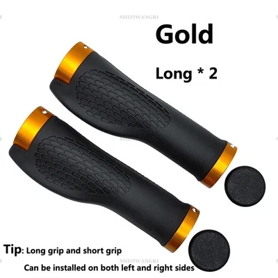 PE Rubber MTB Bike Grips Handlebar Cover Rubber Soft Anti-Skid Bicycle Grip - Image 1 of 4