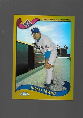 2002 Hideki Irabu, Topps Chrome, Ouro, Refrator - Imagem 1 de 2