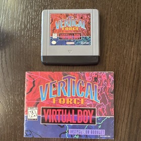 Nintendo Vertical Force (Nintendo Virtual Boy, 1995) NTSC-U/C Shooter w/ Manual