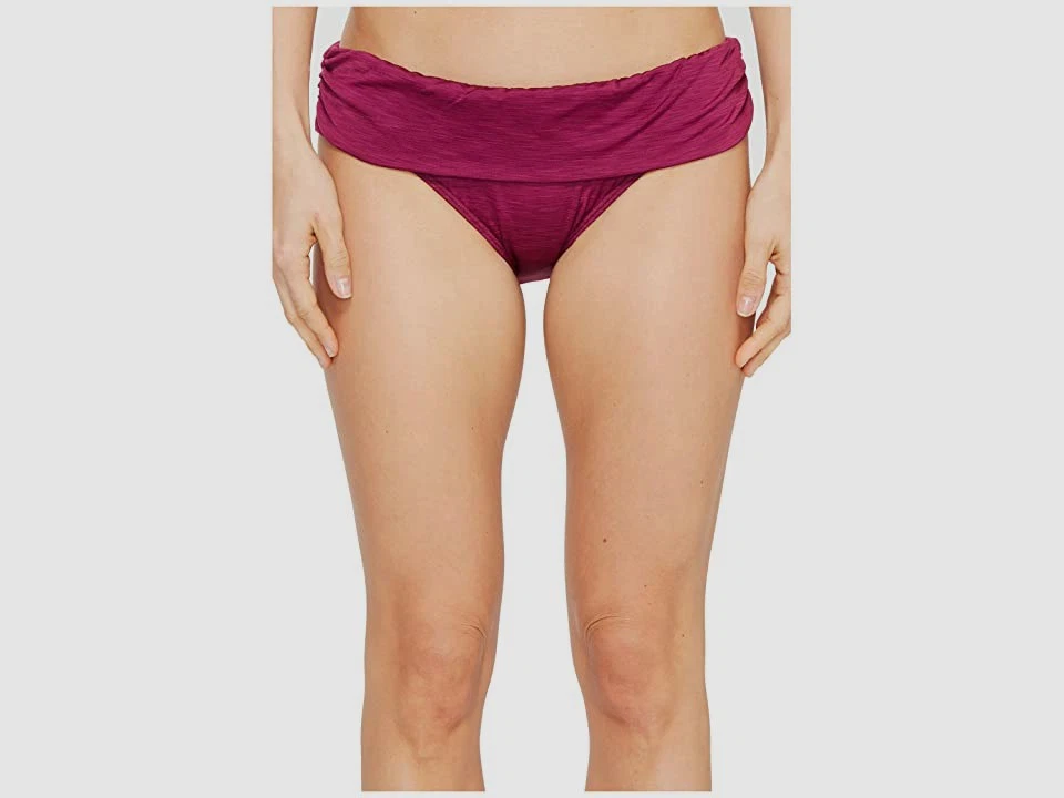 Pantalones de natación de bikini Athena púrpura con textura de tulum con bandas talla XL Foto 1 de 1