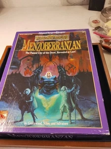 MENZOBERRANZAN 1992 TSR Forgotten Realms AD&D 2e Box Set 1083 KOMPLETT - Bild 1 von 18