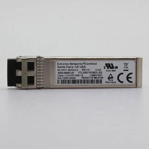 Extreme Networks 10301 10GBASE-SR 850nm MMF 4050-00041-01 FTLX8571D3BCL-EX - Picture 1 of 3