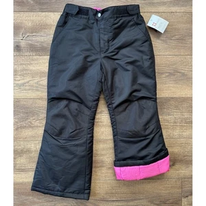 Swiss Tech Jugend Mädchen Medium 7-8 schwarz & hot pink Schnee Ski Snowboard Hose neu mit Etikett - Bild 1 von 10
