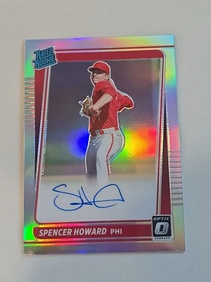 2021 Donruss Optic Spencer Howard Rated Rookie Silver Prizm Auto #RRS-SP - Image 1 of 4