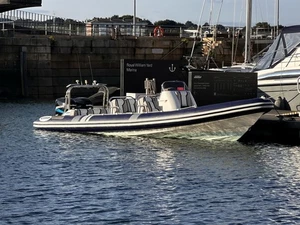 2003 Cobra 8.5m Rib with Twin Outboards And 4 Wheel Trailer - Picture 1 of 17