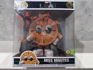 Tara Strong signiert Loki Miss Minutes 1063 Jumbo 10" Funko BAS Beckett Echtheitszertifikat leuchtet - Bild 1 von 8
