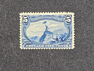 1898 U.S. 5 cent Trans-Mississippi - Scott# 288 - MINT, hinged    stk#IZ1 - Image 1 of 4