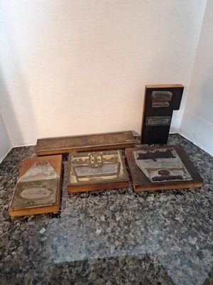 Placa de impresoras tipográficas vintage  Foto 1 de 4