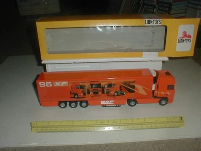 LION Toys Diecast DAF 95XF 1/50 Space Cab Truck Tractor Trailer & Box UNPLAYED - Image 1 of 4