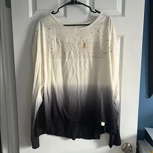 Disney Aladin Langarm Mode Top für Damen Größe 3X Neu ohne Etikett - Bild 1 von 5