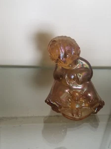 Wetzel Sonny Boy Amber CARNIVAL MARIGOLD ART Glass Figurine Our Gang Collection  - Picture 1 of 4