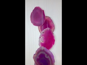 Campanas de viento ágata rosa - atrapassoles - móviles - grandes - Imagen 1 de 9