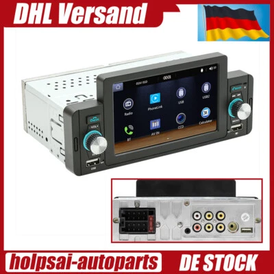 DAB+ Autoradio 1Din Apple Carplay Android Auto Navi Touchscreen BT FM USB Kamera - Bild 1 von 4