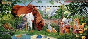 Mini hoja Australia Pets 1996 como nueva nunca montada, limpia y fresca - Imagen 1 de 1