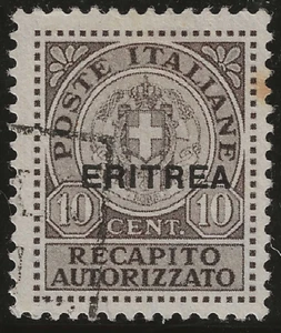 1939 Colonie italiane (Eritrea) - 10 c. Recapito Autorizzato usato - Bild 1 von 1