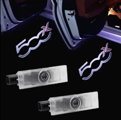 Coppia Luci cortesia portiera Logo Led FIAT 500X - Alta visibilità Plug and Play - Immagine 1 di 3