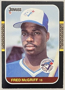 1987 Donruss Baseball Card #621 Fred McGriff Toronto Blue Jays - Picture 1 of 2