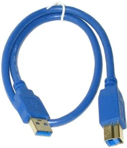 6F USB 3.0 Type AB A Male to B Male Cable MM Cord Wire 1.8M for Printer Blue 6ft - Bild 1 von 1