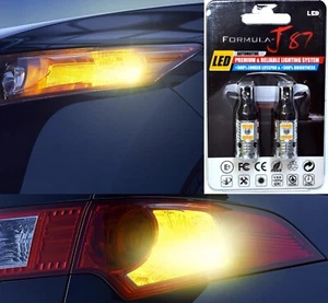 LED Light Canbus Error Free 921NA Amber Two Bulbs Back Up Reverse Upgrade EO - Picture 1 of 12