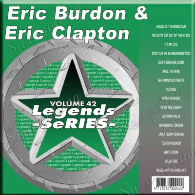 ERIC BURDON & ERIC CLAPTON LEGENDS SERIES #42 KARAOKE CD+G NEW IN PLASTIC /PRINT - Image 1 of 2