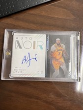 2022-23 Noir Anthony Davis Lakers Auto SSP 21/25 On Card
