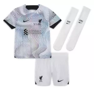 Nike Kids Away Kit Size XS Liverpool FC 22/23 Lightweight With Socks DN2756 - Picture 1 of 8