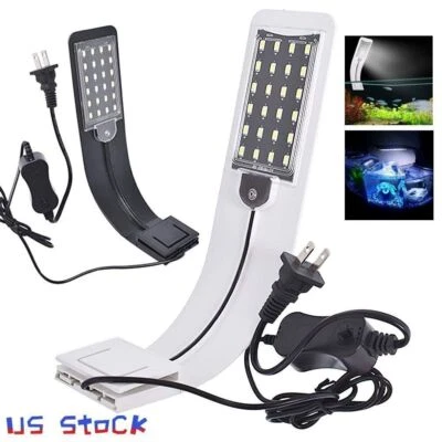 LAVA Bright LED Aquarium Light Plants Grow Light Waterproof Clip-on Lamp Fish Tank
