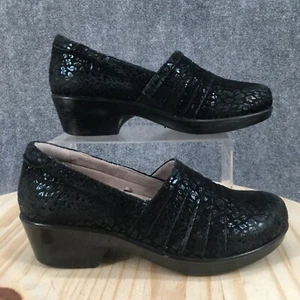 Naturalizer Shoes Womens 10 M Fanfare Professional Clogs Black Leather Slip On - Picture 1 of 17