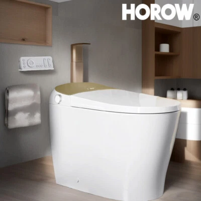 Inodoro bidé inteligente HOROW inodoro de una pieza con secador de pantalla LED de descarga automática Foto 1 de 4