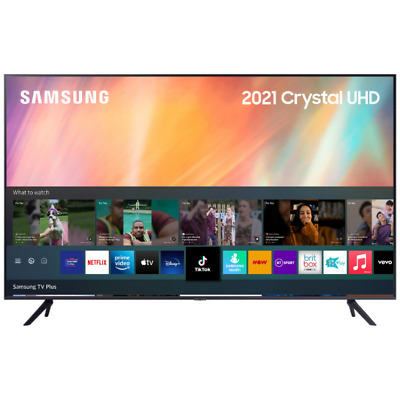 Samsung UE55AU7100 55  4K Ultra HD HDR Smart TV 2021 - Free 5 Year Warranty • 369£