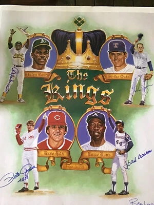Ron Lewis The Kings Autographed poster, Rose, Aaron, Henderson, Ryan - Image 1 of 4