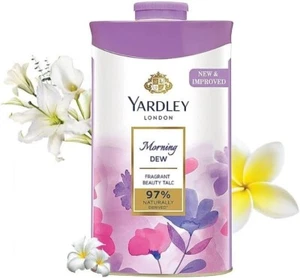 Yardley Parfümiertes Talkumpuder mit erfrischenden Blumendüften Morgentau 100g - Bild 1 von 9