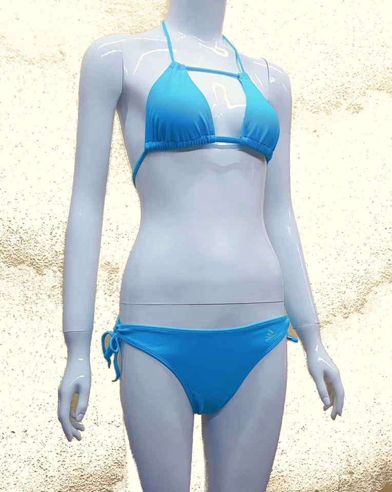 Adidas Braga Bikini Halter Ocio Deporte Bañador Playa E89977 Mujer Nuevo - Imagen 1 de 2