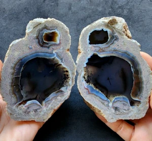 25.6 oz (726 gr) Thundereggs, Rock Gift, Thunder Egg, Natural Agate Slab, めのう - Picture 1 of 16