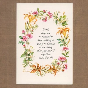 Unused Vintage PHYLLIS HOWARD Marian Heath Religious Encouragement Blank Card - Picture 1 of 6