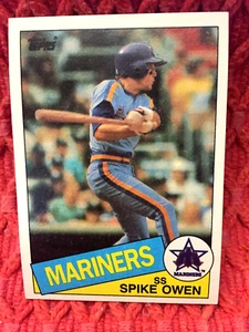Mariners Spike Owen #84 MLB Vintage Baseballkarte kostenloser Versand - Bild 1 von 2