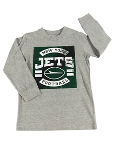 New York Jets NFL Football Boys Long Sleeve T-Shirt- Grey - Picture 1 of 1