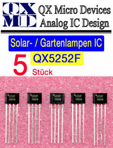 5 Stück QX5252F Solarlampen Solarlaternen controller IC TO-94  DE-Versand