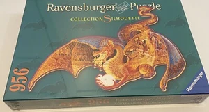 Ravensburger Collection Silhouette Fire Dragon Shaped Jigsaw Puzzle 956 Pieces - Picture 1 of 8