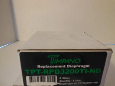 New Timpano TPT-RPD3200TI-ND REPAIR Replacement Diaphragm FOR TPT-D3200TI-ND - Image 1 of 2