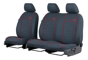 TAILORED FABRIC FRONT SEAT COVERS For IVECO DAILY FACELIFT 2014 - 2025 - Picture 1 of 12